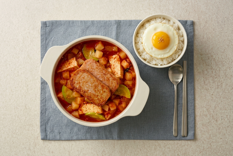 스팸김치찌개(스팸2조각)